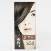 Крем-краска для волос с фруктовыми экстрактами Fruits Wax Pearl Hair Color 03 Dark Brown